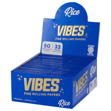 VIBES Rolling Papers Rice King Size (33 Leaves)