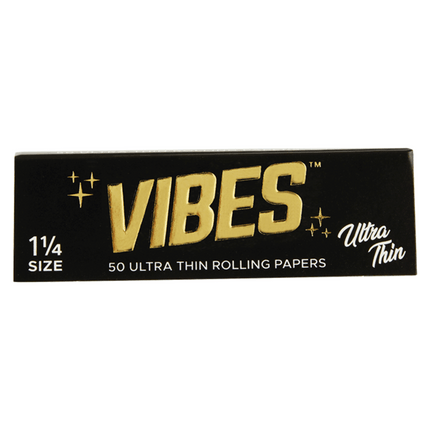 VIBES Rolling Papers Ultra Thin 1 1/4 Size (50 Leaves)