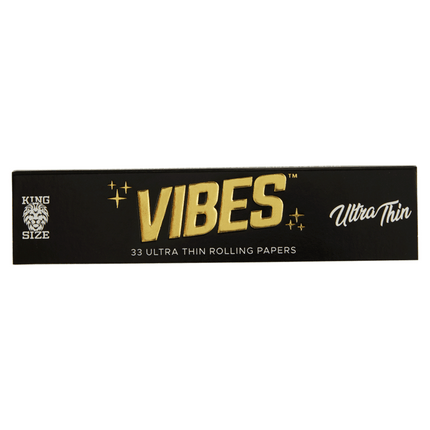 VIBES Rolling Papers Ultra Thin King Size (33 Leaves)