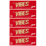 VIBES Rolling Papers Hemp 1 1/4 Size (50 Leaves)