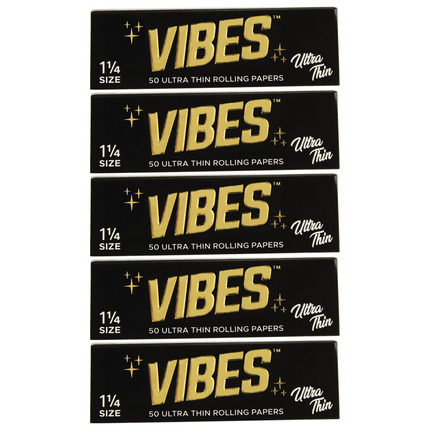 VIBES Rolling Papers Ultra Thin 1 1/4 Size (50 Leaves)