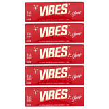 VIBES Rolling Papers Hemp 1 1/4 Size with Tips (50 Leaves)