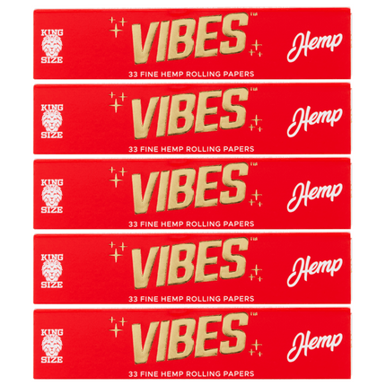 VIBES Rolling Papers Hemp King Size (33 Leaves)
