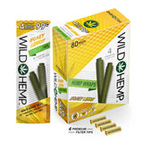 Wild Hemp Wraps Honey Lemon (4 Wraps Per Pouch)