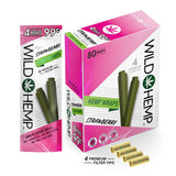 Wild Hemp Wraps Strawberry (4 Wraps Per Pouch)