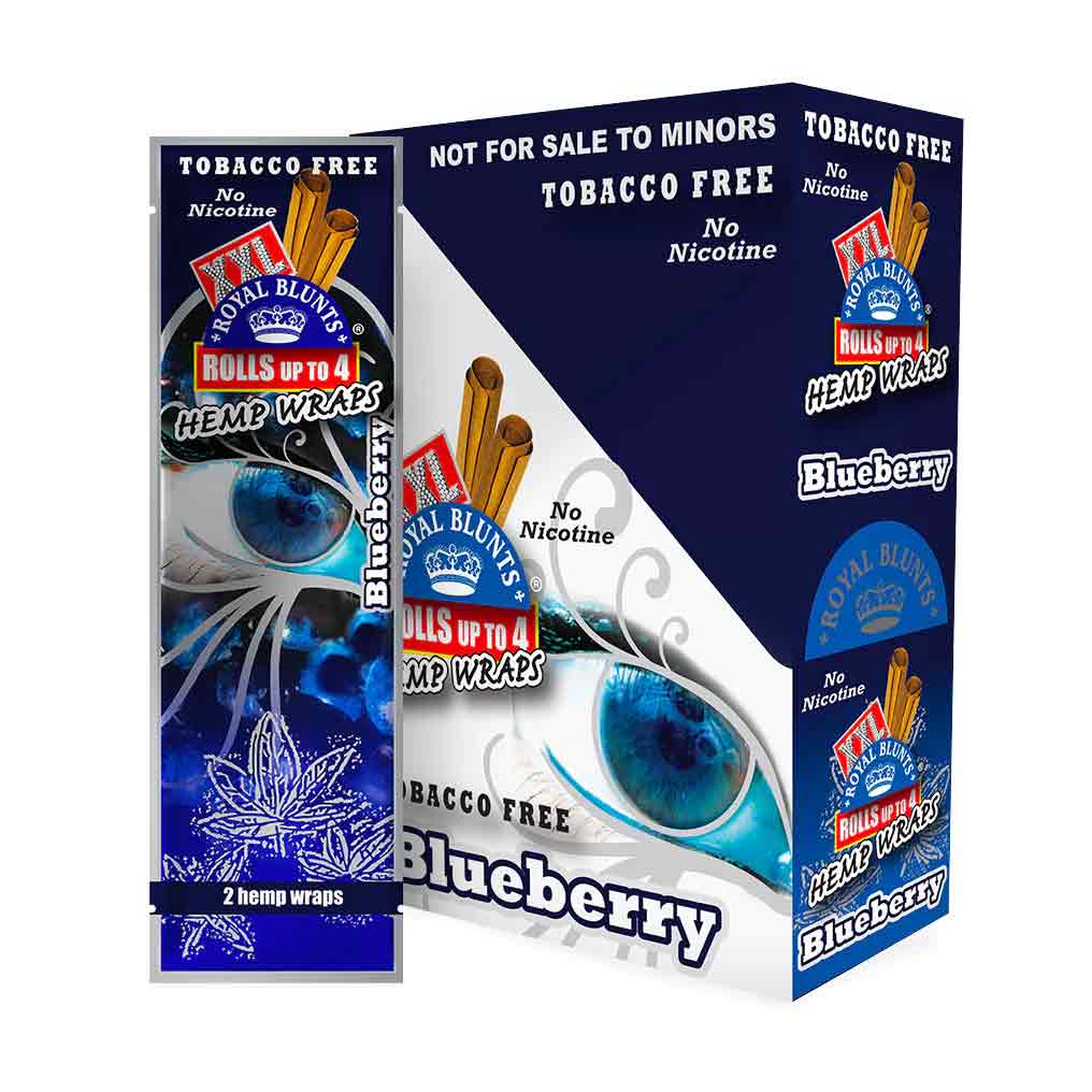 XXL Hemp Wraps Blueberry (2 Wraps Per Pouch)
