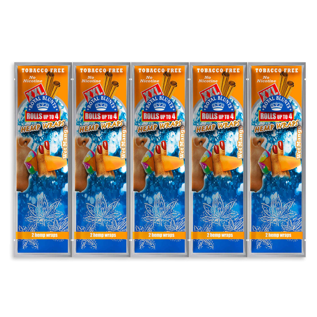 XXL Hemp Wraps Wet Mango (2 Wraps Per Pouch)