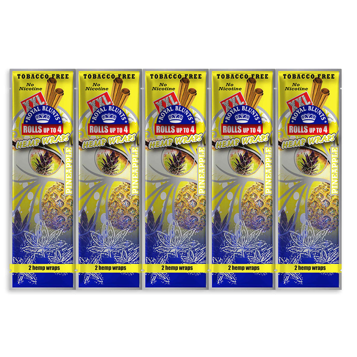 XXL Hemp Wraps Pineapple (2 Wraps Per Pouch)