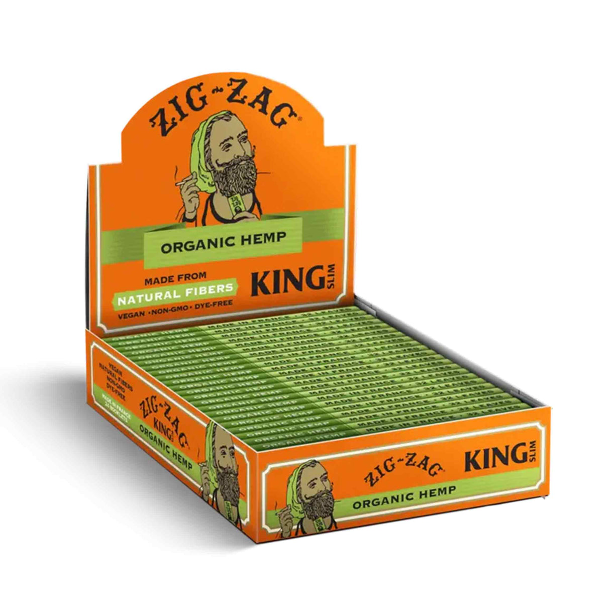 Zig-Zag Rolling Papers Organic Hemp King Size (32 Leaves)