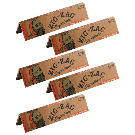 Zig-Zag Rolling Papers Unbleached King Size (32 Leaves)