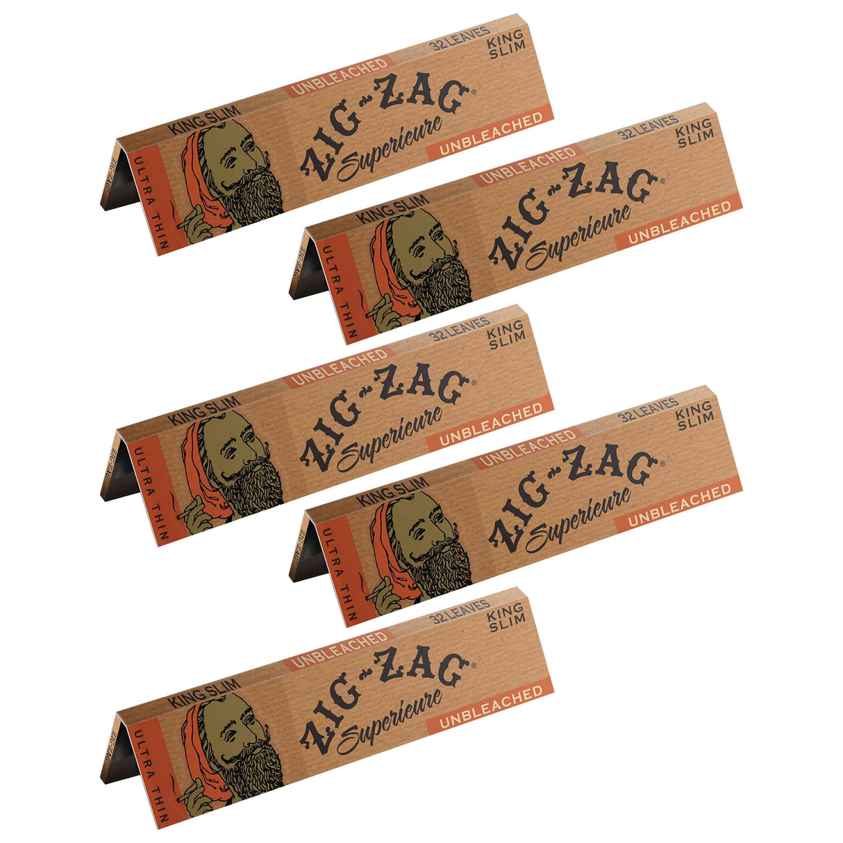 Zig-Zag Rolling Papers Unbleached King Size (32 Leaves)