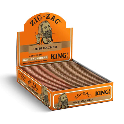 Zig-Zag Rolling Papers Unbleached King Size (32 Leaves)