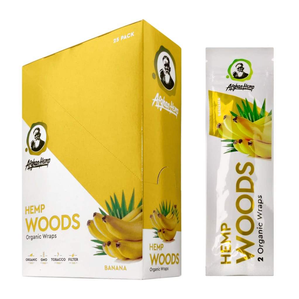 Afghan Hemp Wraps Hemp Woods Banana 2ct
