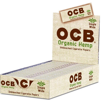 OCB Rolling Papers Organic Single Wide 50 Leaves (70mm)
