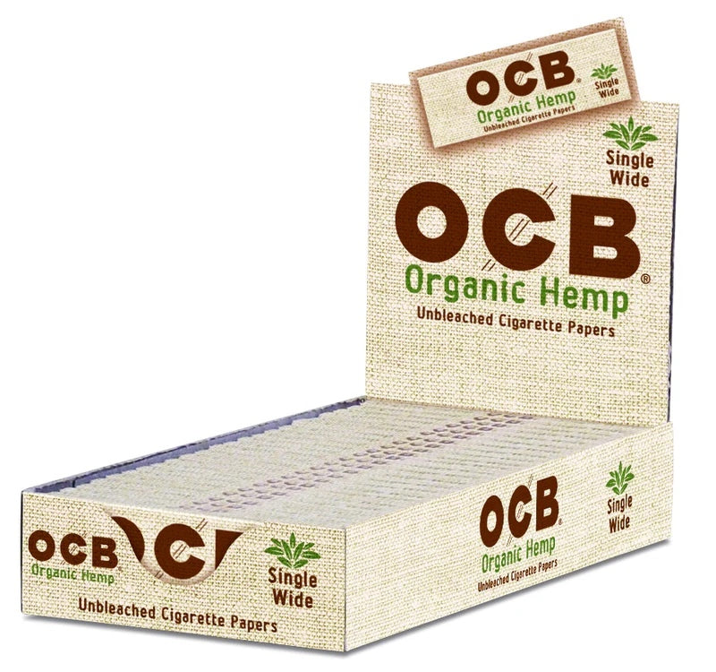 OCB Rolling Papers Organic Single Wide 50 Leaves (70mm)