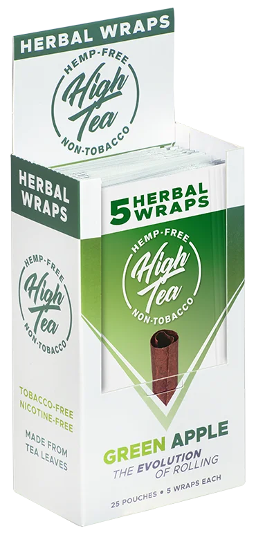 High Tea Herbal Wraps Green Apple (5 Wraps Per Pouch)