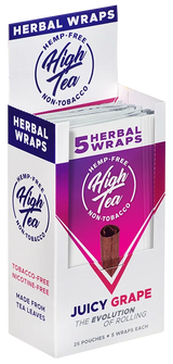 High Tea Herbal Wraps Juicy Grape (5 Wraps Per Pouch)