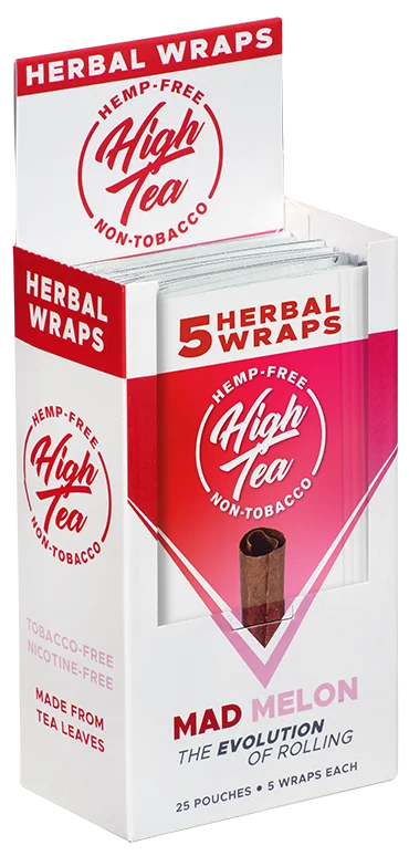 High Tea Herbal Wraps Mad Melon (5 Wraps Per Pouch)