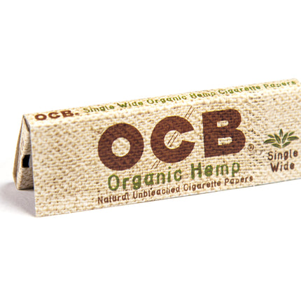 OCB Rolling Papers Organic Single Wide 50 Leaves (70mm)