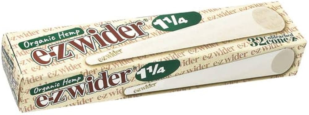 E-Z Wider Cones Organic Hemp Cones 1 1/4 32ct