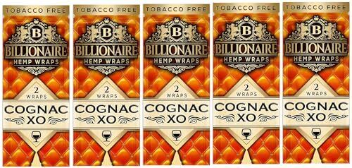 Billionaire Hemp Wraps Cognac XO (2 Wraps Per Pouch)