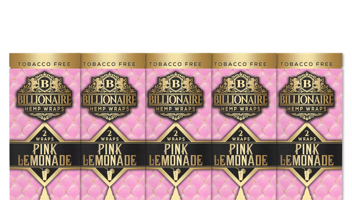 Billionaire Hemp Wraps Pink Lemonade 2ct