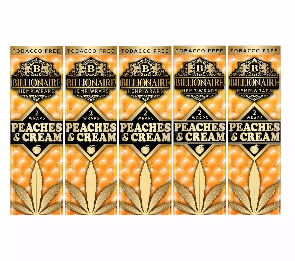 Billionaire Hemp Wraps Peaches & Cream 2ct