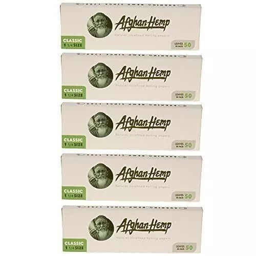 Afghan Hemp Rolling Papers 1 1/4 (50 leaves)