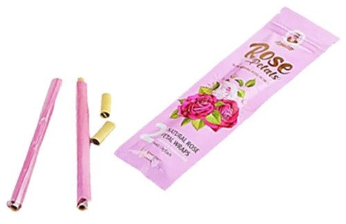 Afghan Hemp Herbal Rose Petal Wraps (2 Wraps Per Pouch)